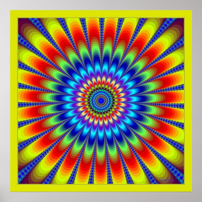 Póster Flor de vibración (Frente)