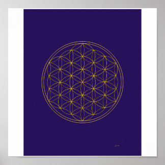 Póster Flor de vida