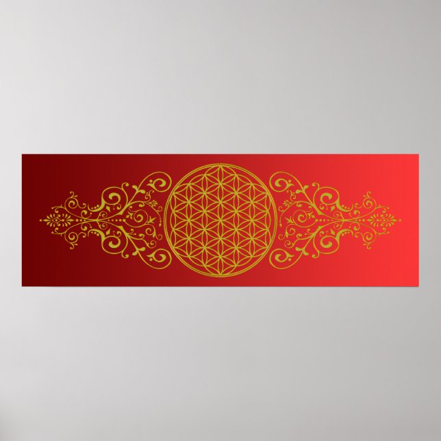 Póster Flor de vida / Blume des Lebens - XI de época (Frente)