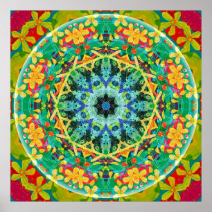 Póster Flor de vida Mandala 10 Poster