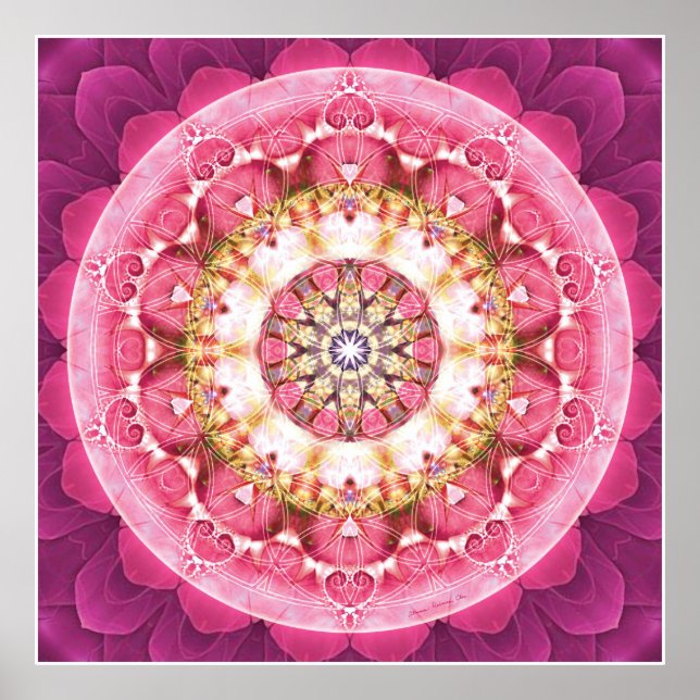 Póster Flor de vida Mandala 5 Poster (Frente)