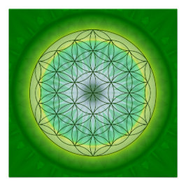 Póster Flor de vida Mandala número 3 diseñada por Tutti