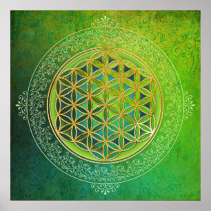 Póster Flor de vida - Ornamento II