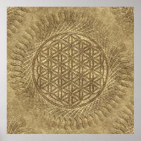 Flor de vida - sol - patrón ininterrumpido 4