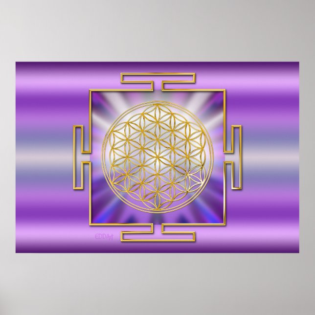 Póster Flor De Vida Yantra (Frente)
