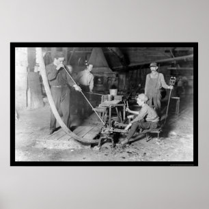Póster Flor de vidrio en Grafton, WV 1908