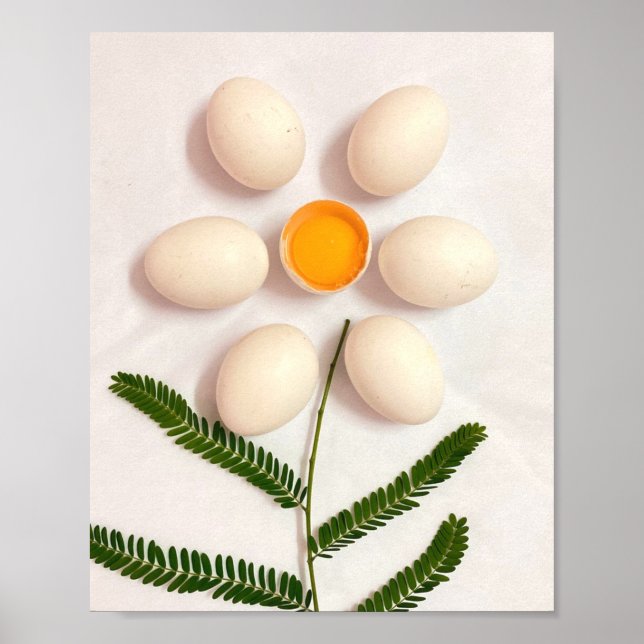 Póster Flor de yema de huevo (Frente)