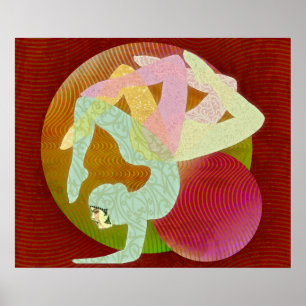 Póster Flor de yoga