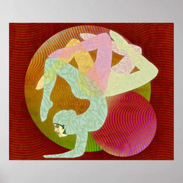 Póster Flor de yoga (Frente)