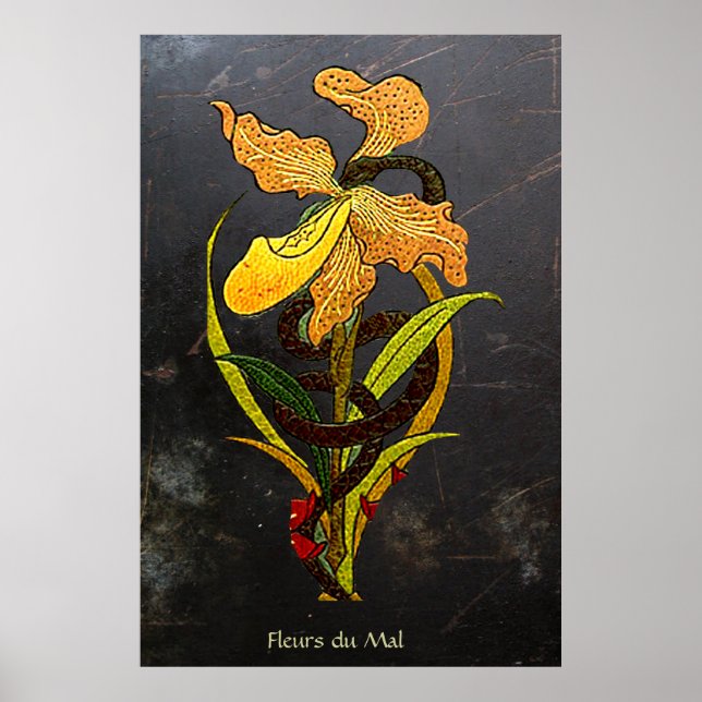 Póster Flor del mal (Frente)