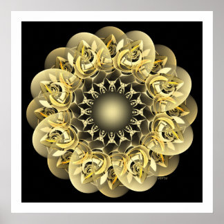 Póster Flor dorada
