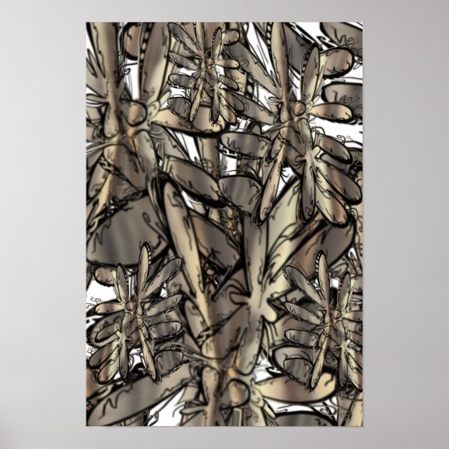 Póster Flor dorada (Frente)