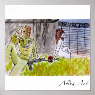 Póster Flor en el barril