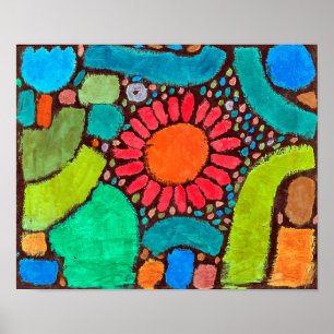 Póster Flor en el valle, Klee