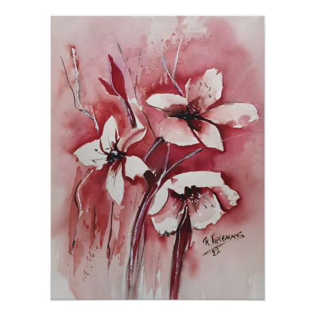 Póster Flor Fantasía (Anverso)