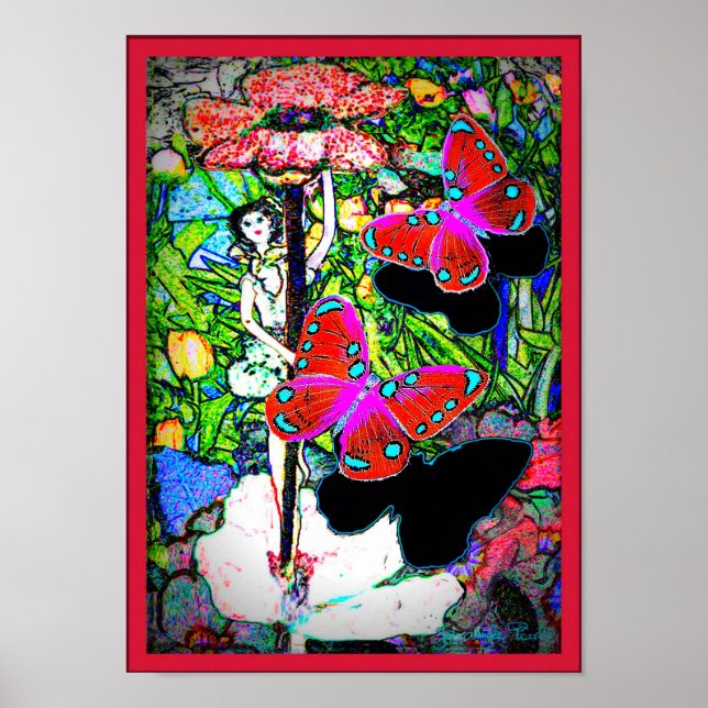 Póster flor Fayry (Frente)