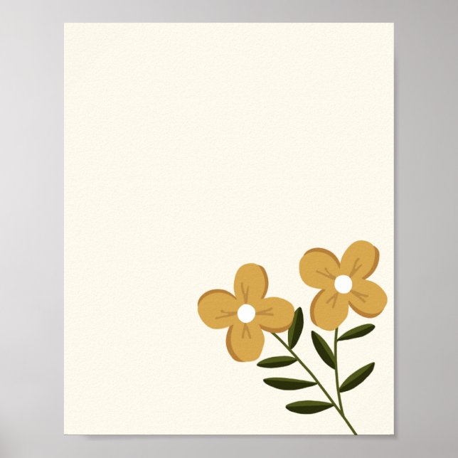 Póster Flor florecida (Frente)