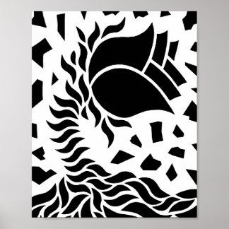 Póster Flor geométrica