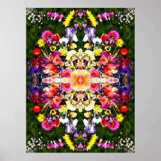 Póster Flor Kaleidoscope