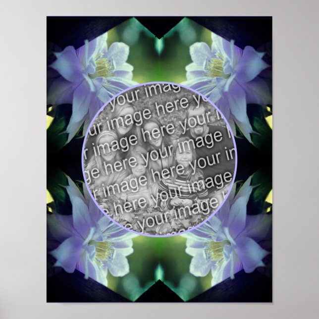 Póster Flor Lavender Clematis Crea tu propia foto (Frente)