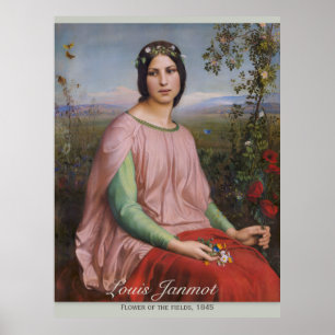 Póster Flor Louis Janmot de los campos CC0913 grande