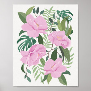 Póster Flor Lover Jardín de flores secretas