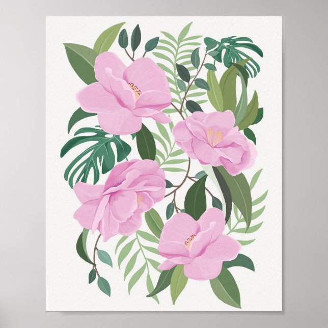 Póster Flor Lover | Jardín de flores secretas (Frente)