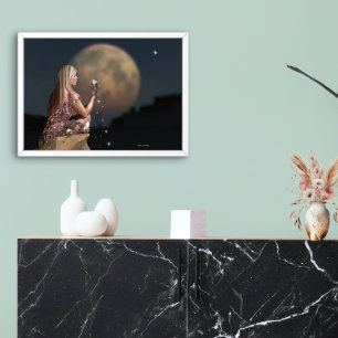 Póster Flor lunar