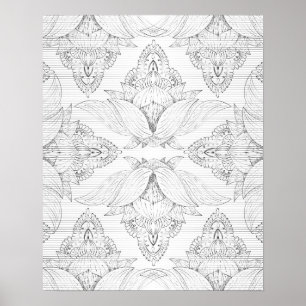 Póster Flor Mandala 3