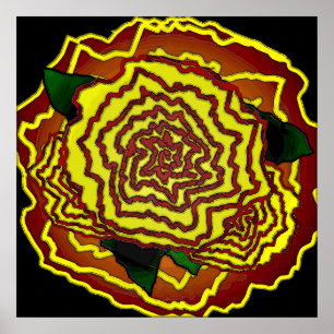 Póster flor mexicana