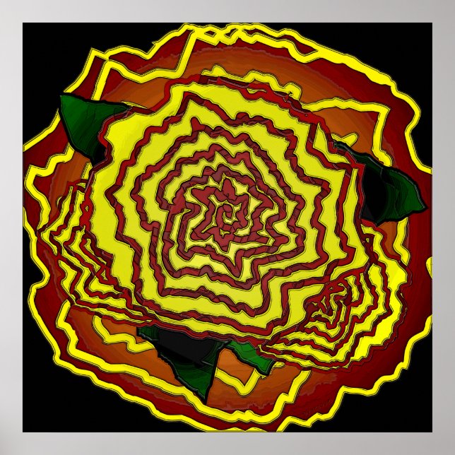 Póster flor mexicana (Frente)