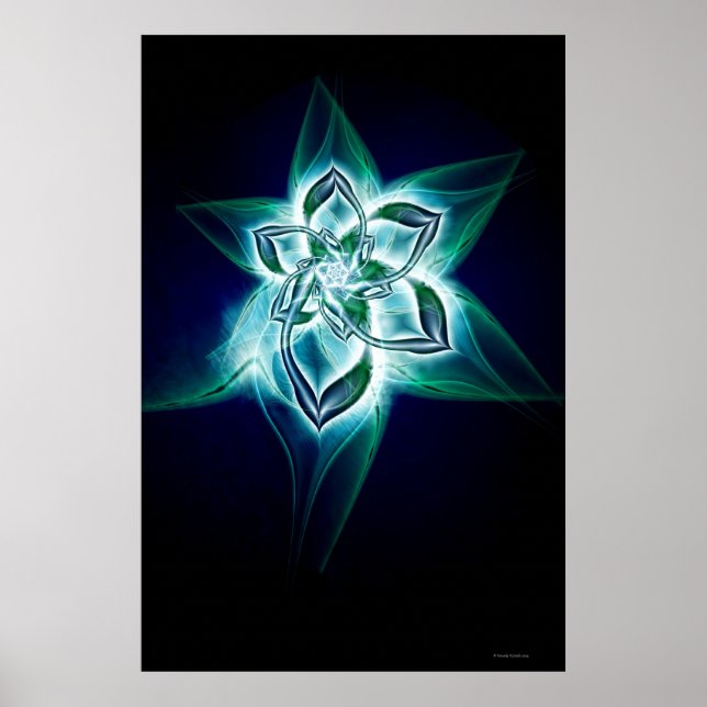 Póster flor mística (Frente)