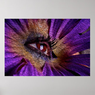 Póster Flor ocular