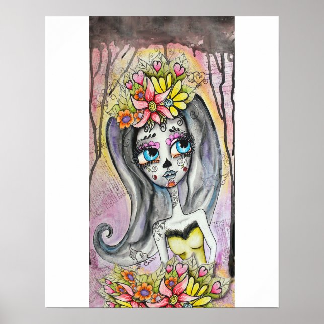 Póster Flor, poster de los Muertos (Frente)