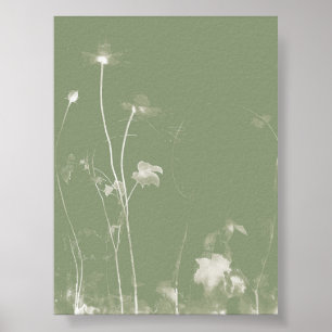 Póster Flor Pot Green Wildflor Cyanype 2