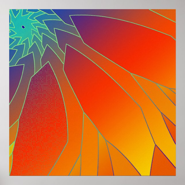 Póster Flor roja (Frente)