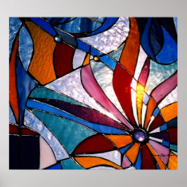 Póster Flor silvestre abstracta