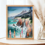 Póster Flor silvestre acuática serena<br><div class="desc">Relación 4:5. Escape a la costa con este sereno poster acuático, con flores silvestres y olas suaves. Este apacible paisaje costero le aporta la relajante belleza de la naturaleza a su espacio, lo que lo convierte en un lugar perfecto para crear un ambiente relajante e inspirado en la playa en...</div>