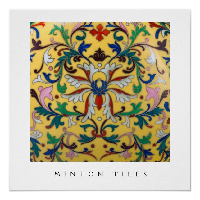 Póster Flor silvestre amarillo retro vintage (Anverso)