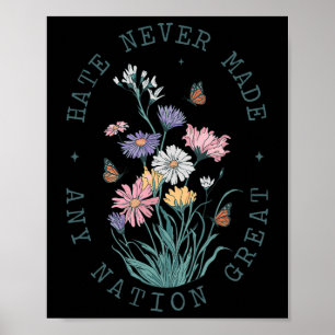 Póster Flor silvestre anti Trump