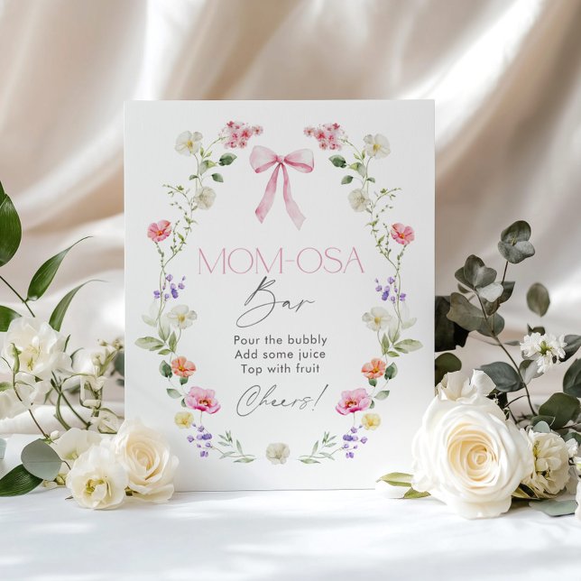 Póster Flor silvestre Bebé en flor arco rosa Momosa Bar (Subido por el creador)