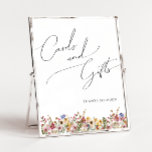 Póster Flor silvestre colorida | Rótulo de tarjetas y reg<br><div class="desc">Esta flor silvestre colorida | la señal de tarjetas y regalos es perfecta para tu boda de verano simple y caprichoso boho arcoiris. Los florales de color rosa, amarillo, naranja y dorado, brillantes y encantados, le dan a este producto el aspecto de un minimalista y elegante jardín de primavera hippie...</div>