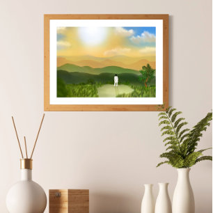 Póster Flor silvestre RM Namjoon Indigo BTS Wall Art