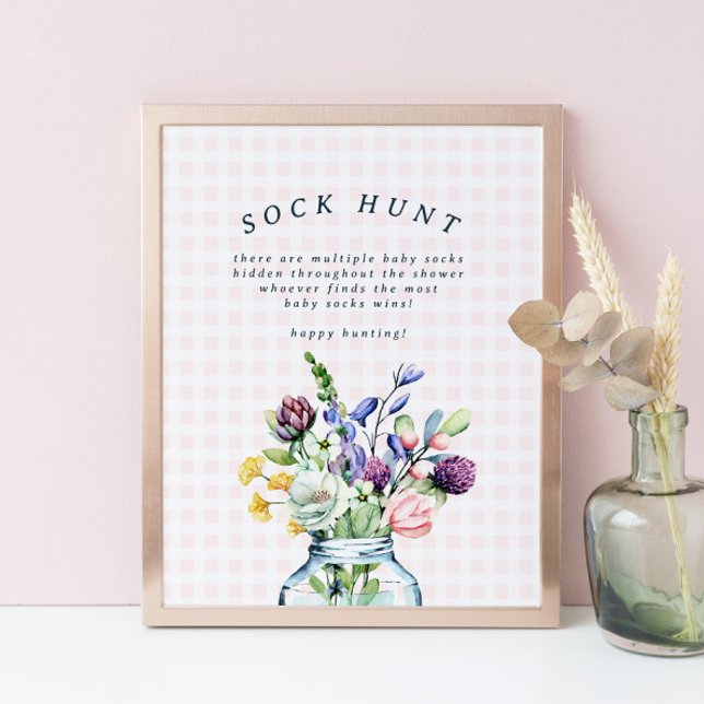 Póster Flor silvestre rusa Mason Jar Baby Sock Hunt Game (Subido por el creador)