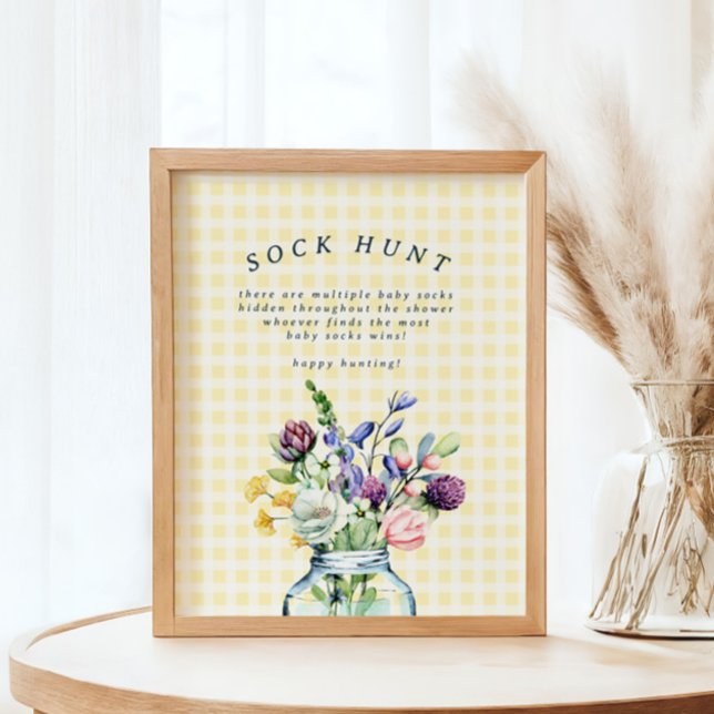Póster Flor silvestre rusa Mason Jar Baby Sock Hunt Game (Subido por el creador)