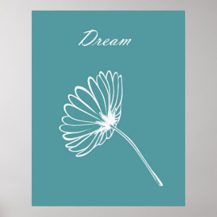 Póster Flor Simple