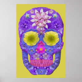 Póster Flor Skull 5