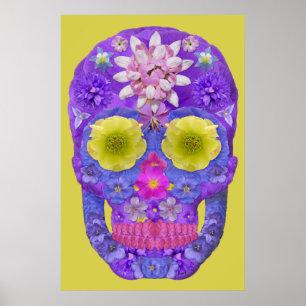 Póster Flor Skull 5