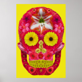 Póster Flor Skull 6