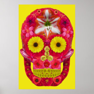 Póster Flor Skull 6